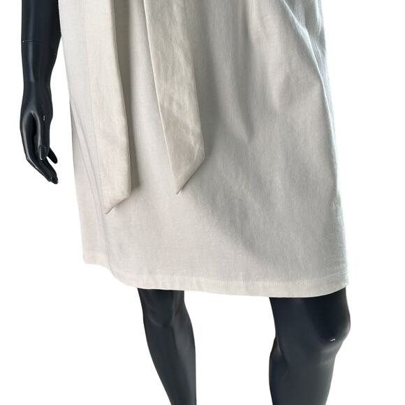 VINCE OFF-WHITE SIDE-TIE MINIDRESS XS X-Small - Picture 5 of 10